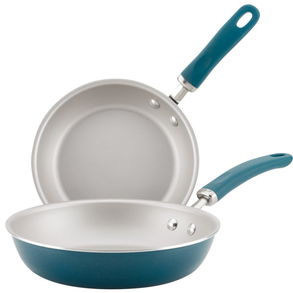 Rachael Ray Create Delicious Nonstick Induction Frying Pans / Skillet Set, Dishwasher Safe, 2